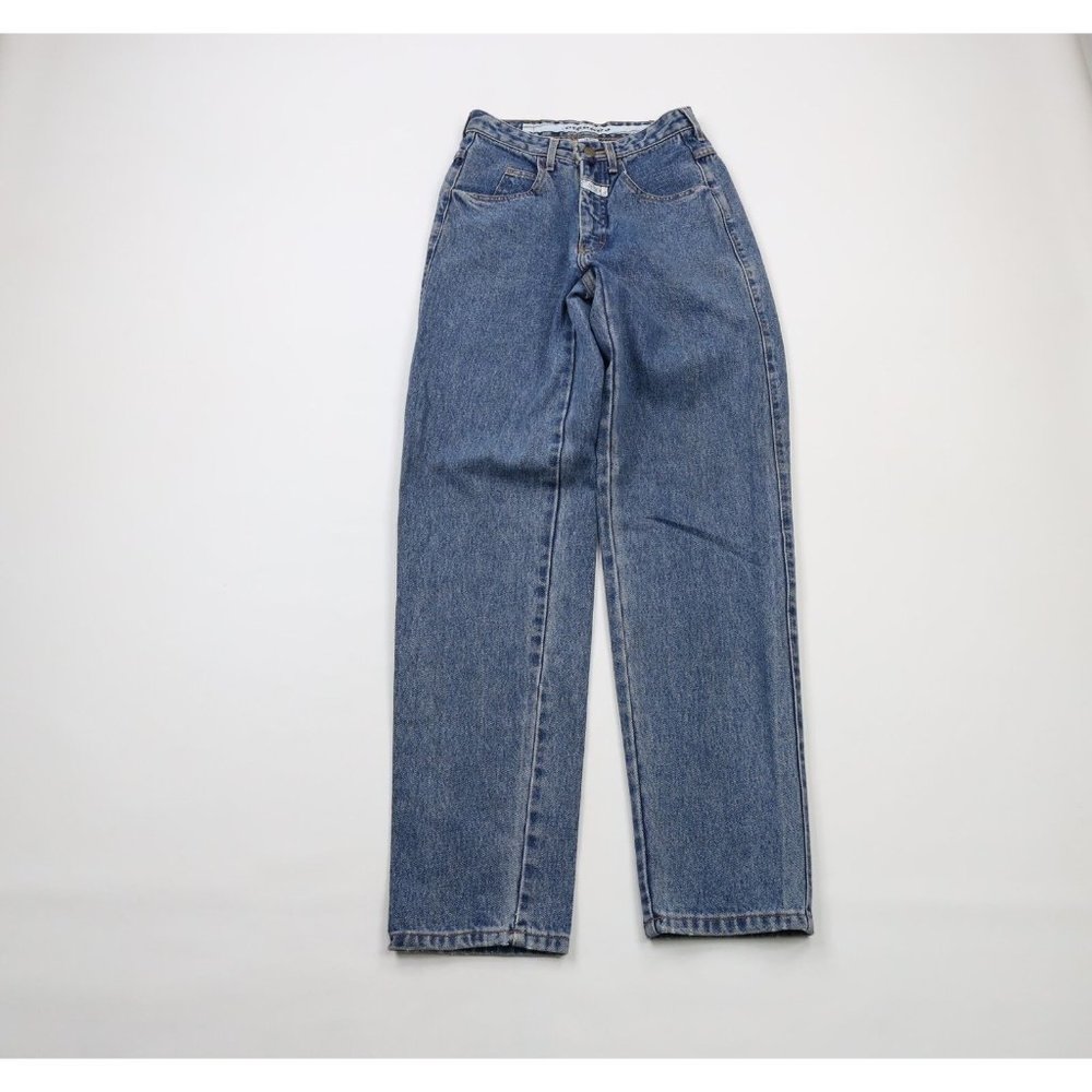Vintage 80s Marithe Francois Girbaud Womens 3/4 Distressed Stonewashed Jeans USA